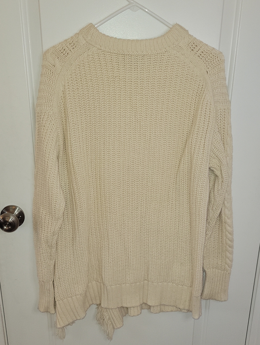 J. Crew Cable Knit Sweater with Fringe - Picture 8 of 8